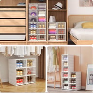 Foldable Shoe Storage Organizer 6-Layer Stackable Sneaker Boxes — view 19