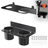 Wall-Mounted Funnel Paint Bottle Storage Rack | Home & Kitchen Organization — view 3