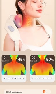 New Oblique Square Machine Massage Machine Shoulder And Neck Massage Machine Cervical Hot Compress Home Cervical Massage Massage Machine In Stock Wholesale — view 20