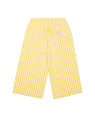Yellow Plaid Ruffle-Sleeve Kids Set | Nordic Summer Outfit Girls — view 13