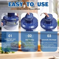 Portable electric peeler with stainless steel blade and 50W motor