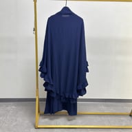 Women's Middle Eastern Robe Set with Attached Hijab | Modest Dress — view 16