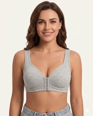 Easy-On Front Closure Wireless Support Bra — view 11