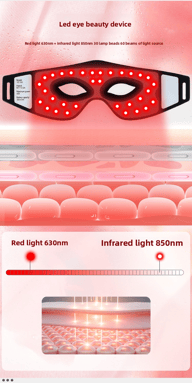 Wireless LED Red Light Eye Massager | Infrared Photon Skin Rejuvenation — view 4