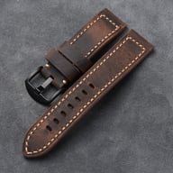 Italian Cowhide Vegetable Tanned Watch Strap | Handmade Premium — view 7