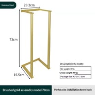 Wall-Mounted Minimalist Towel Storage Rack | Home & Kitchen — view 8