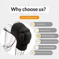 Knee pad features: elasticity, compression, support, breathability, injury prevention
