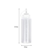 8 Pack Plastic Squeeze Sauce Bottles 500ml | Kitchen Condiment Dispenser — view 9