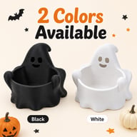 Cute Ghost Dice Holder Bowl, 3D Printed Tabletop Dice Storage Tray, Halloween Ghost Decor For RPG Board Game Fans — view 8