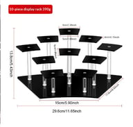 Acrylic Tiered Display Stand Desk Organizer for Figurines & Collectibles — view 4