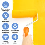 Paint Roller 9 Set Tray Rollers Soft Sleeves Brush Kit Decorating Painting Tool — view 16