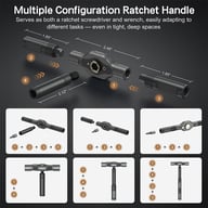42-in-1 Magnetic Screwdriver Set | Professional Ratchet Tool Kit — view 6