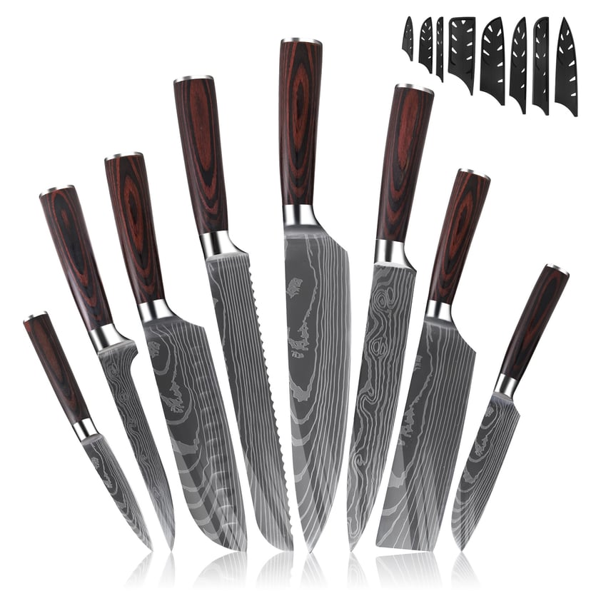 Stainless Steel Kitchen Knives Suit