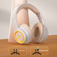 Fashionable On-Ear Bluetooth Wireless Headphones with RGB Lighting — view 8