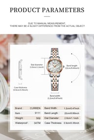 Rhinestone Ultra-thin Womens Shell-face Watch | Elegant Stainless Steel — view 8