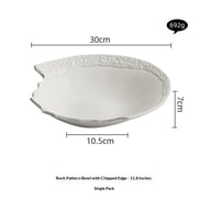 High-end White Aesthetic Dish Presentation Plate — view 14