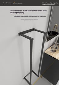 Wall-Mounted Minimalist Towel Storage Rack | Home & Kitchen — view 14
