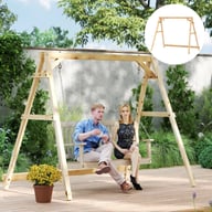 770lbs Heavy Duty A-Frame Porch Swing Stand | Reinforced Wooden Frame — view 6
