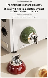 Magnetic Kitchen Timer Lite-Luxury Precise Countdown | Retro Design — view 20