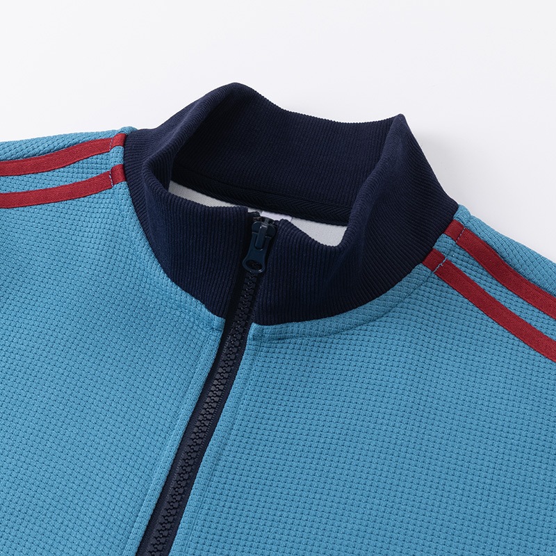 Striped Stand-Neck Preppy Retro Casual Sports Jacket | CA$79.99