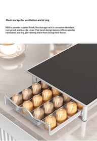 Coffee Capsule Box Countertop Drawer-Style Coffee Rack | Home & Kitchen — view 16