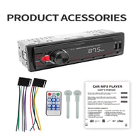 Single Din with Android Auto Bluetooth Car Stereo MP3 Player | USB SD AUX — view 4