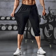 Men's Quick-Drying Capri Running Pants | Breathable Fitness — view 6