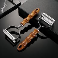 2-in-1 Wooden-Handle Peeler & Fish Descaler | Stainless Steel — view 5