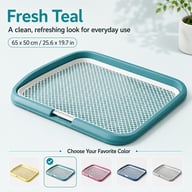 Dog Potty Tray With Removable Grating, Leak-Proof Indoor Dog Toilet For Puppy Training — view 4