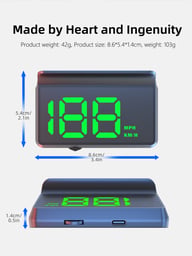 W2 Universal HUD Head-Up Display Car GPS Speedometer | Safe Driving — view 19