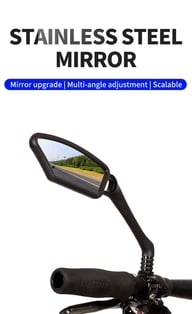 Adjustable Stainless Steel Bicycle Rearview Mirror | Safe Cycling — view 13