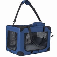 36   Soft Dog Crates Kennel, 3-Door Portable Folding Pet Carrier With Mesh Windows, Straps And Fleece Mat For Dogs, Cats, Rabbits, Meeting The Needs For Indoor, Outdoor, And Travel Use, Dark Blue — view 8