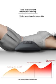 Lumbar Pillow Massage Heating Waist Pad | Pain Relief Heat Therapy — view 7