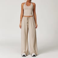 Brushed Yoga Set Quick-Drying Workout Outfit | Home & Kitchen — view 3