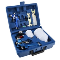 2 X HVLP Spray Gun Kit Air Gravity Feed Vehicle Car Paints1.4MM 0.8MM Nozzle — view 2