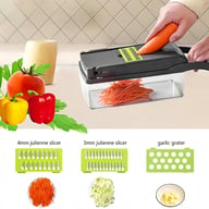 16-in-1 Vegetable Chopper Mandolin Slicer | Food Dicer Peeler Cutter — view 8