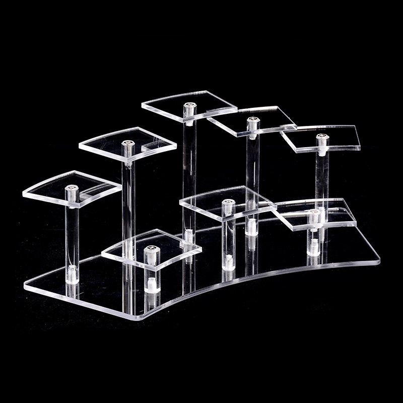 Acrylic Tiered Display Stand Desk Organizer for Figurines & Collectibles
