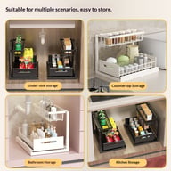 Under-Sink Storage Rack for Kitchen | Pull-Out Drawer Organizer — view 9