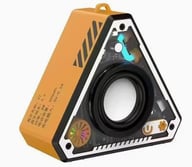 Cross-border V2 Wireless Bluetooth Audio Outdoor Portable Mecha Subwoofer Dual-machine Interconnected Mini Desktop Small Speaker-orange — view 5