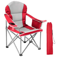 Oversized Camping Folding Chair, Heavy Duty Padded Chair With Cup Holder Storage And Cooler Bag, 5000 LBS Steel Frame, Portable For Outdoor — view 5