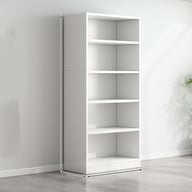 White 5-Shelf Bookshelf Storage Rack 150cm | Compact Home Organizer — view 4