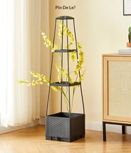 Climbing Plant Planter Box with Trellis | Vertical Garden Balcony — view 19