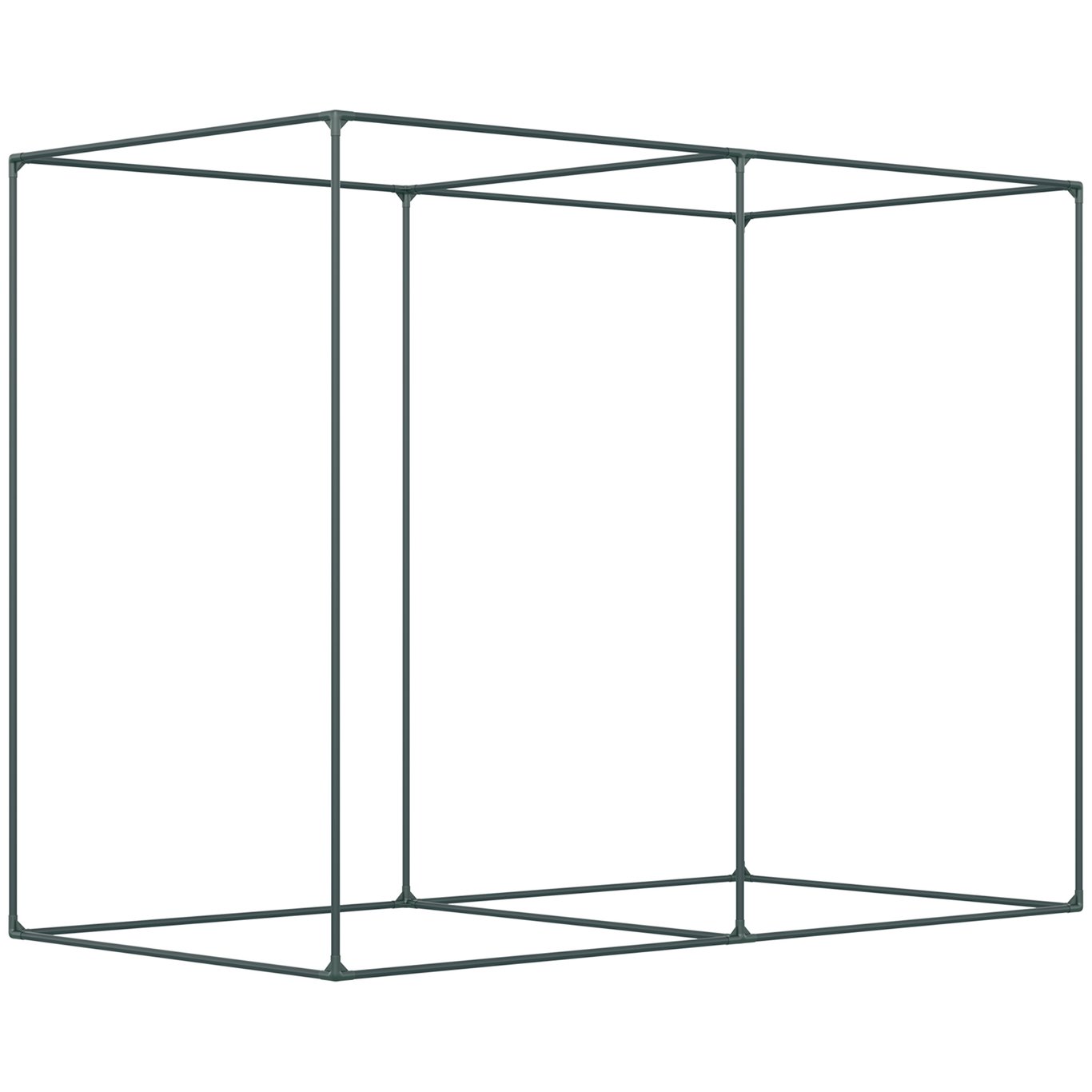 6 x 3ft Crop Cages for Garden, Plant Protectors from Animals, Storage Bag and 6 Ground Stakes, Black