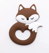 Food-Grade Silicone Baby Teether | Cartoon Fox Design | CA$13.59 — view 4