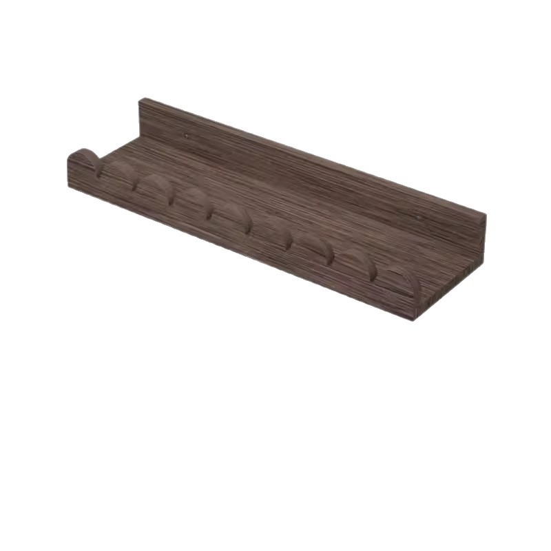 Wall-Mounted Shelf Solid Wood Coat Rack | Modern Home Storage