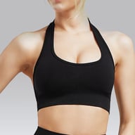 European And American Yoga Fitness Backless Sports Bra With Neck Strap And Backless Design Amazon S Quick Drying Tight Fitting Running Underwear For Women — view 7