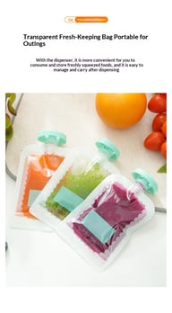 Manual Baby Food Storage Bags for Complementary Feeding | Captain Fam — view 12