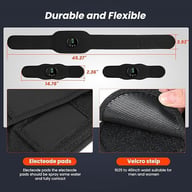 Portable EMS Massage Waist Belt Three-Piece Set | Muscle Toning — view 4