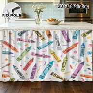 Autumn Thanksgiving Halloween Kitchen Storage Rack Decorative Curtain With Rod — view 10