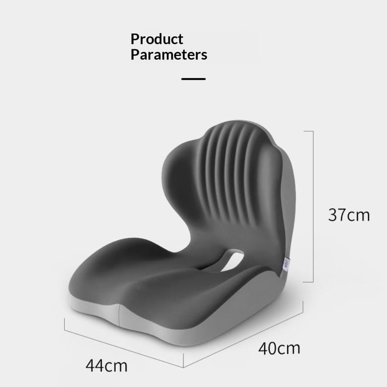Five-zone ergonomic seat cushion showing lumbar support contours